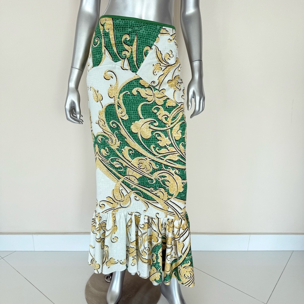 Just Cavalli women long skirt size 46 IT or 10 US Authentic